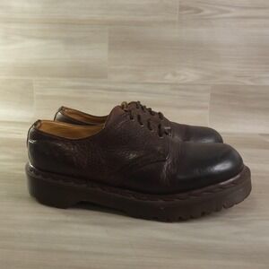 Dr. Martens Shoes 8053 Made in England Brown Leather Platform Oxford Mens 5